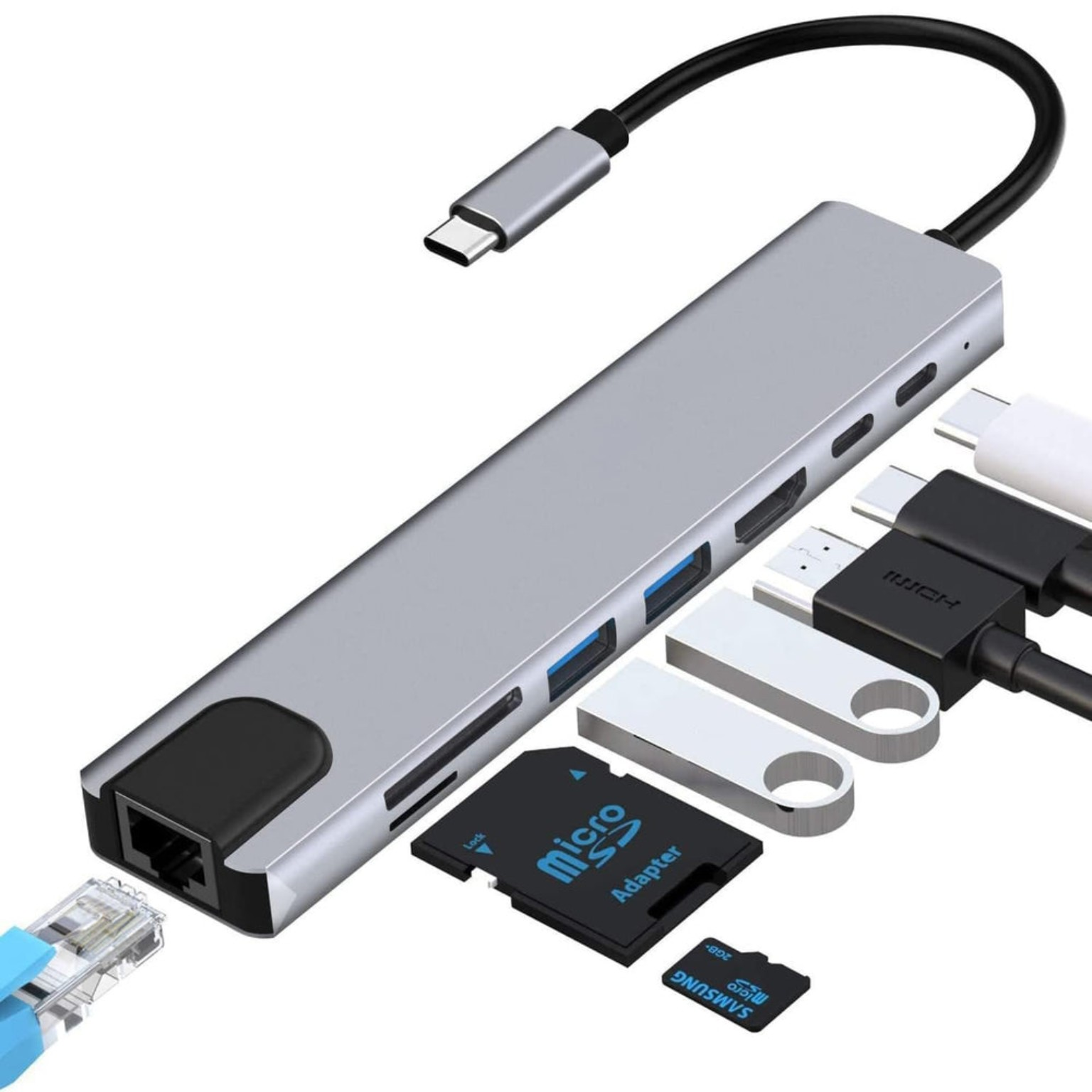 Hub USB 8 en 1 87 W PD